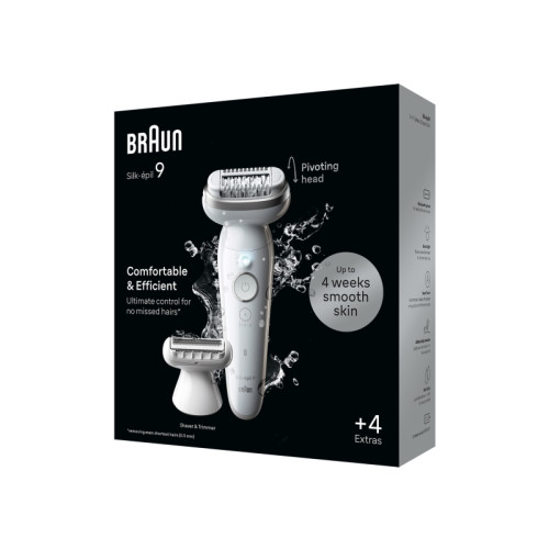 Braun Braun Silk-épil 9 9-041, Silver, 40 pincetter, MicroGrip, Ba...