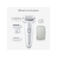 Produktbild för Braun Silk-épil 9 9-041, Silver, 40 pincetter, MicroGrip, Ba...