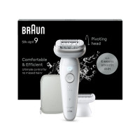 Produktbild för Braun Silk-épil 9 9-041, Silver, 40 pincetter, MicroGrip, Ba...