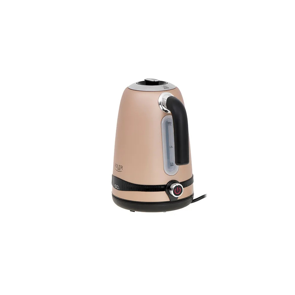 Produktbild för Adler AD 1295G, 1,7 l, 2200 W, Svart, Rostfritt stål, Grå, R...