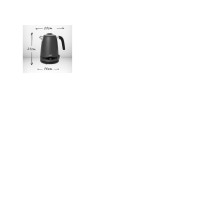Produktbild för Adler AD 1295G, 1,7 l, 2200 W, Svart, Rostfritt stål, Grå, R...