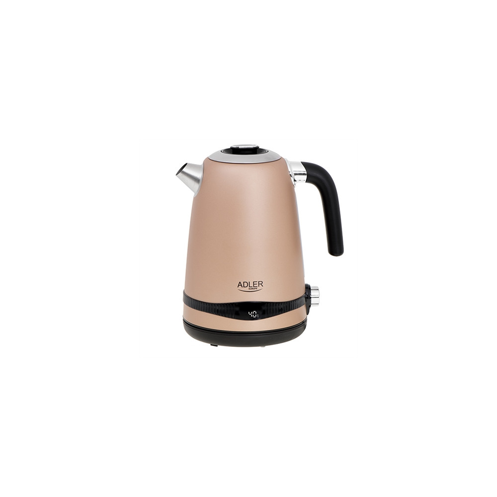 Produktbild för Adler AD 1295G, 1,7 l, 2200 W, Svart, Rostfritt stål, Grå, R...