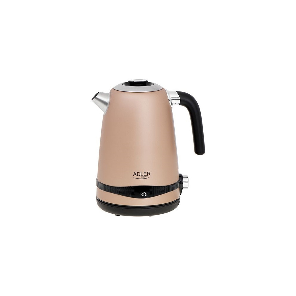 Produktbild för Adler AD 1295G, 1,7 l, 2200 W, Svart, Rostfritt stål, Grå, R...