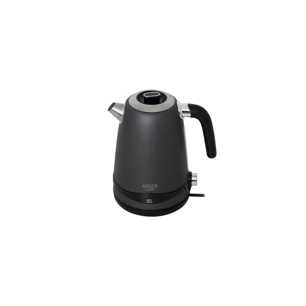 Produktbild för Adler AD 1295G, 1,7 l, 2200 W, Svart, Rostfritt stål, Grå, R...
