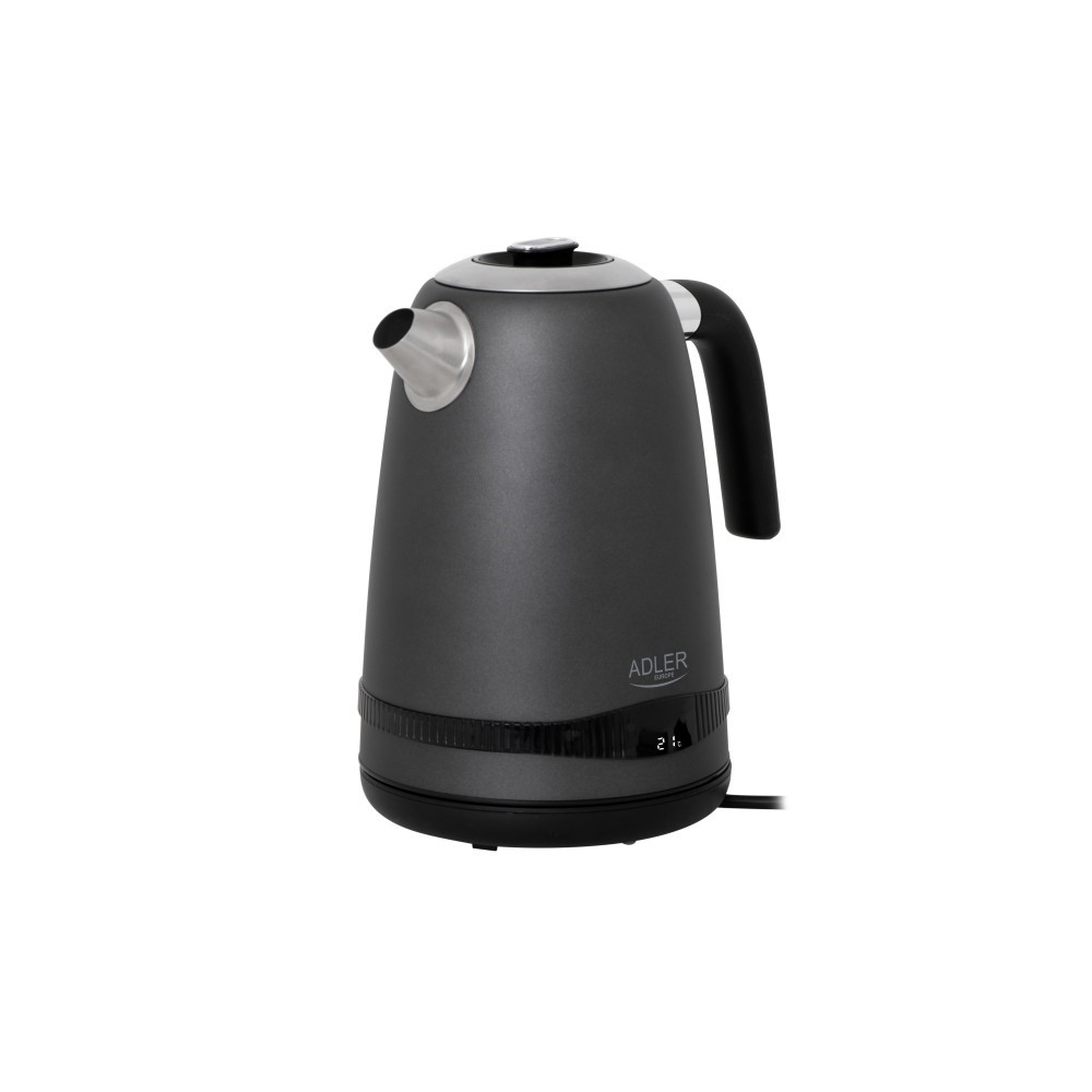 Produktbild för Adler AD 1295G, 1,7 l, 2200 W, Svart, Rostfritt stål, Grå, R...