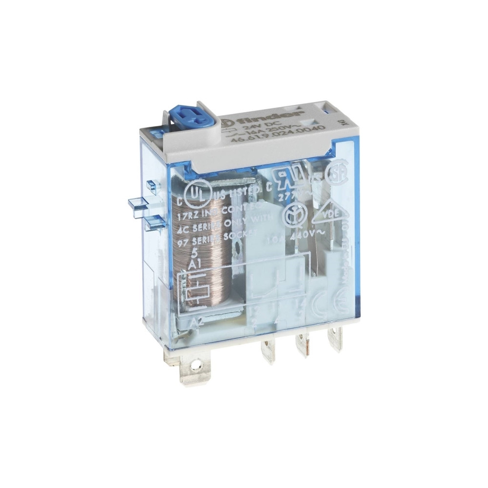 Produktbild för Finder 46.61.8.230.0040 insticksrelä 230 V/AC 16 A, 1 växlin...