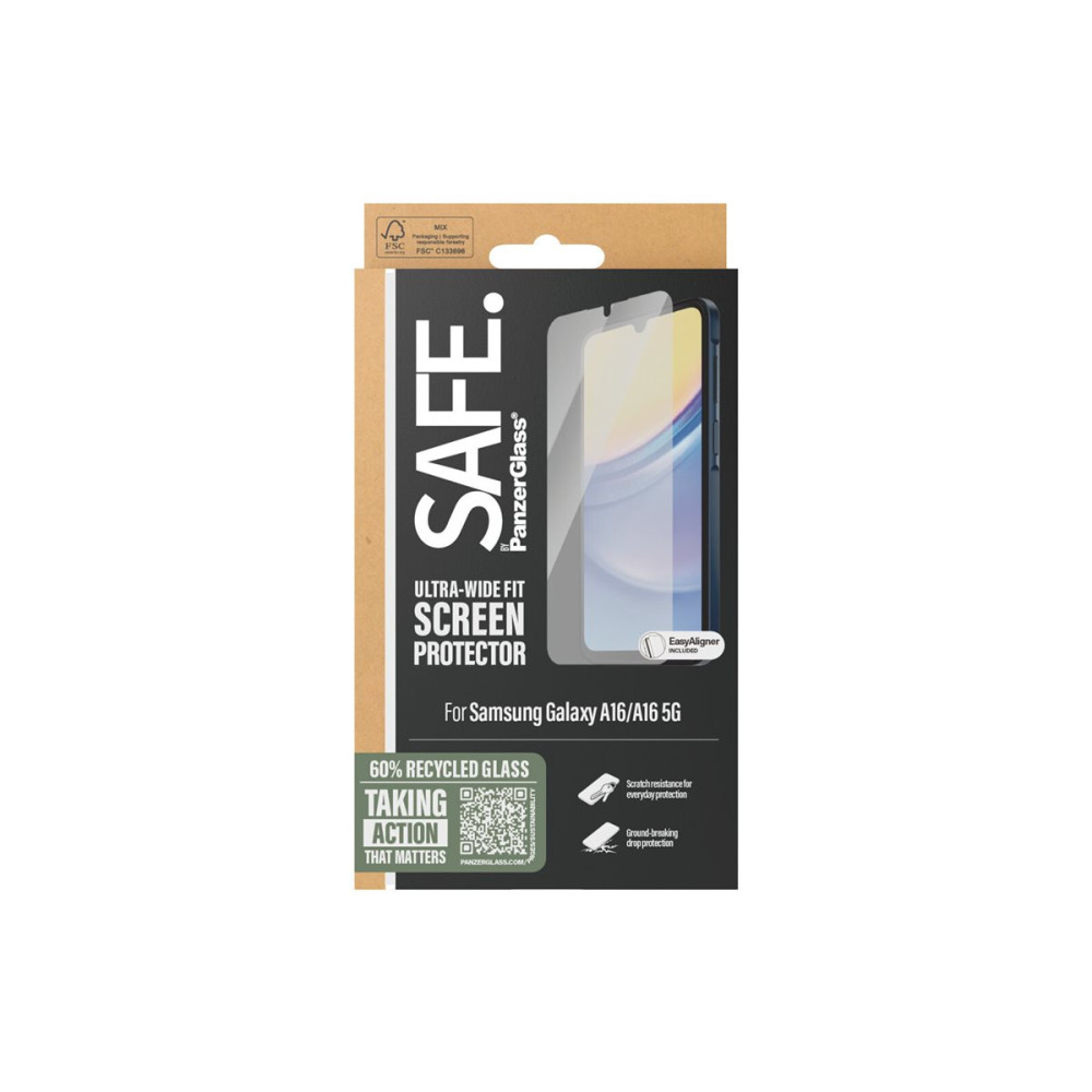 Produktbild för SAFE. by PanzerGlass - skärmskydd för mobiltelefon - ultrabred passning