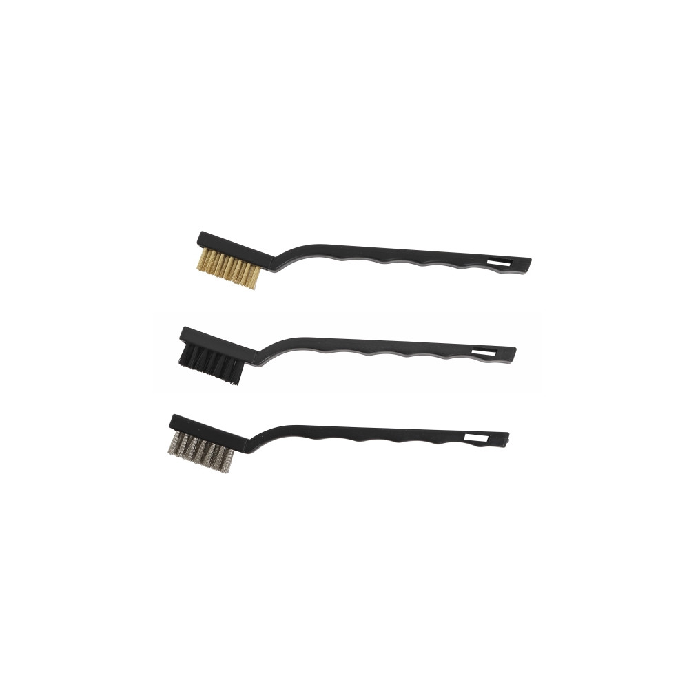 Produktbild för Arbeta den av millarco® mini stålborstar stål/mässing/nylon...
