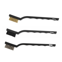 Produktbild för Arbeta den av millarco® mini stålborstar stål/mässing/nylon...