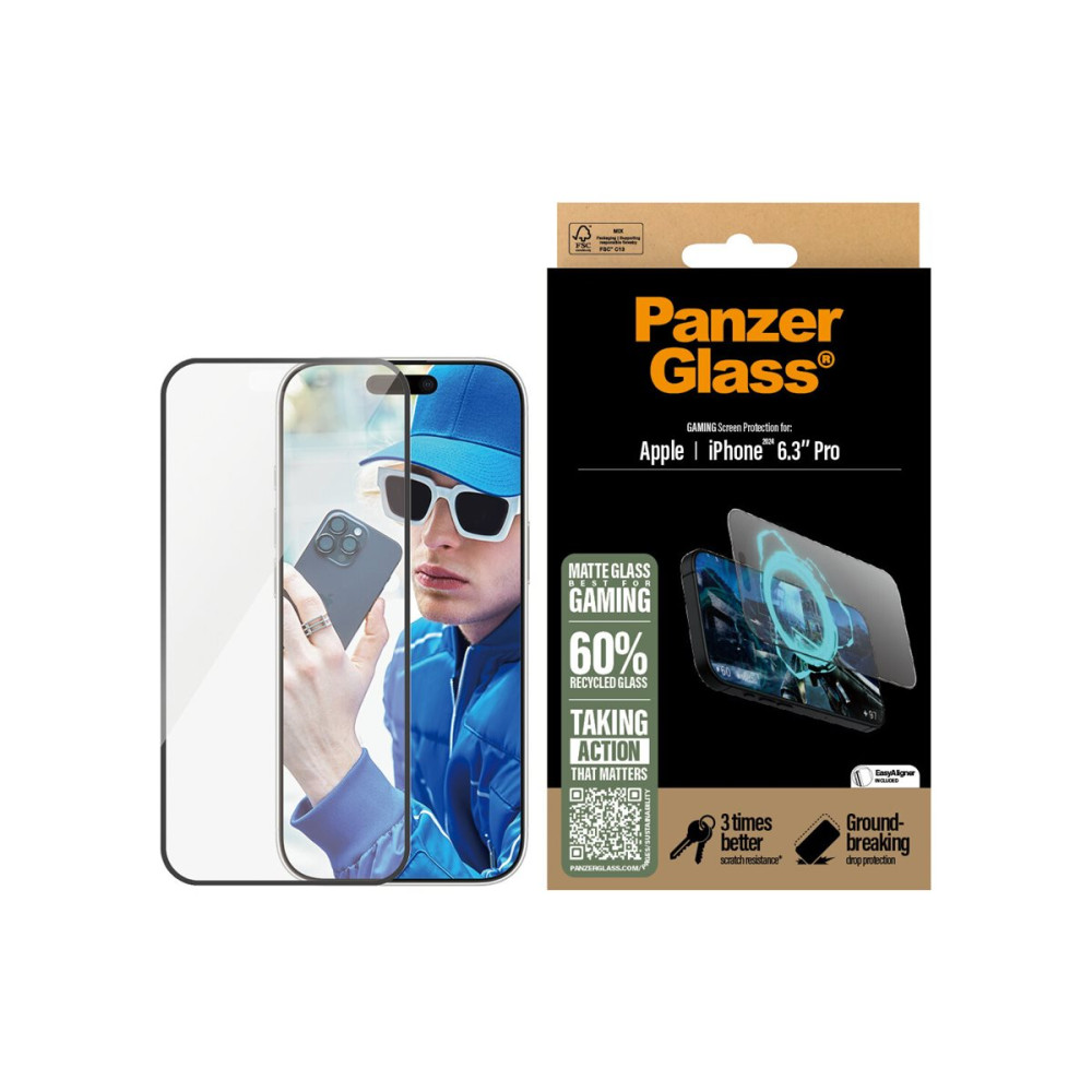 Produktbild för PanzerGlass - skärmskydd för mobiltelefon - spel, ultrabred passform