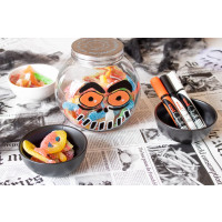 Produktbild för Uni Chalk marker-set Halloween med 4 st PWE-5M (vit, svart,...