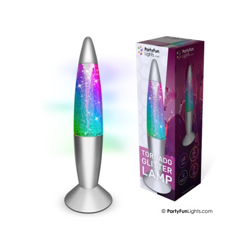 Partyfunlights Stickpropslampa till vägguttag nielsen_light Tornado glitter...