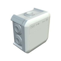 Produktbild för OBO Bettermann 2007045 kopplingsdosa T40 90x90x52 mm ljusgrå...