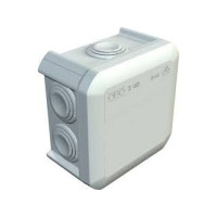Produktbild för OBO Bettermann 2007045 kopplingsdosa T40 90x90x52 mm ljusgrå...