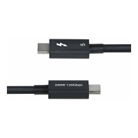Produktbild för StarTech.com 3ft (1m) Thunderbolt 5 Cable, 80Gbps/120Gbps, Certified - Thunderbolt-kabel - Thunderbolt 5 till Thunderbolt 5 - 1 m