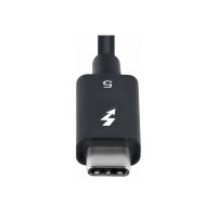 Produktbild för StarTech.com 3ft (1m) Thunderbolt 5 Cable, 80Gbps/120Gbps, Certified - Thunderbolt-kabel - Thunderbolt 5 till Thunderbolt 5 - 1 m
