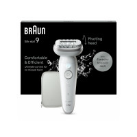 Produktbild för Braun Silk-épil 9 9-011, Silver, White, 40 tweezers, MicroGr...