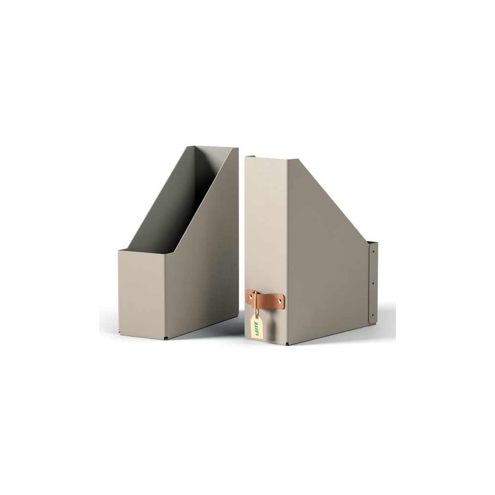 Produktbild för Leitz Puro tidningspärm, 100% återvunnen kartong, Beige