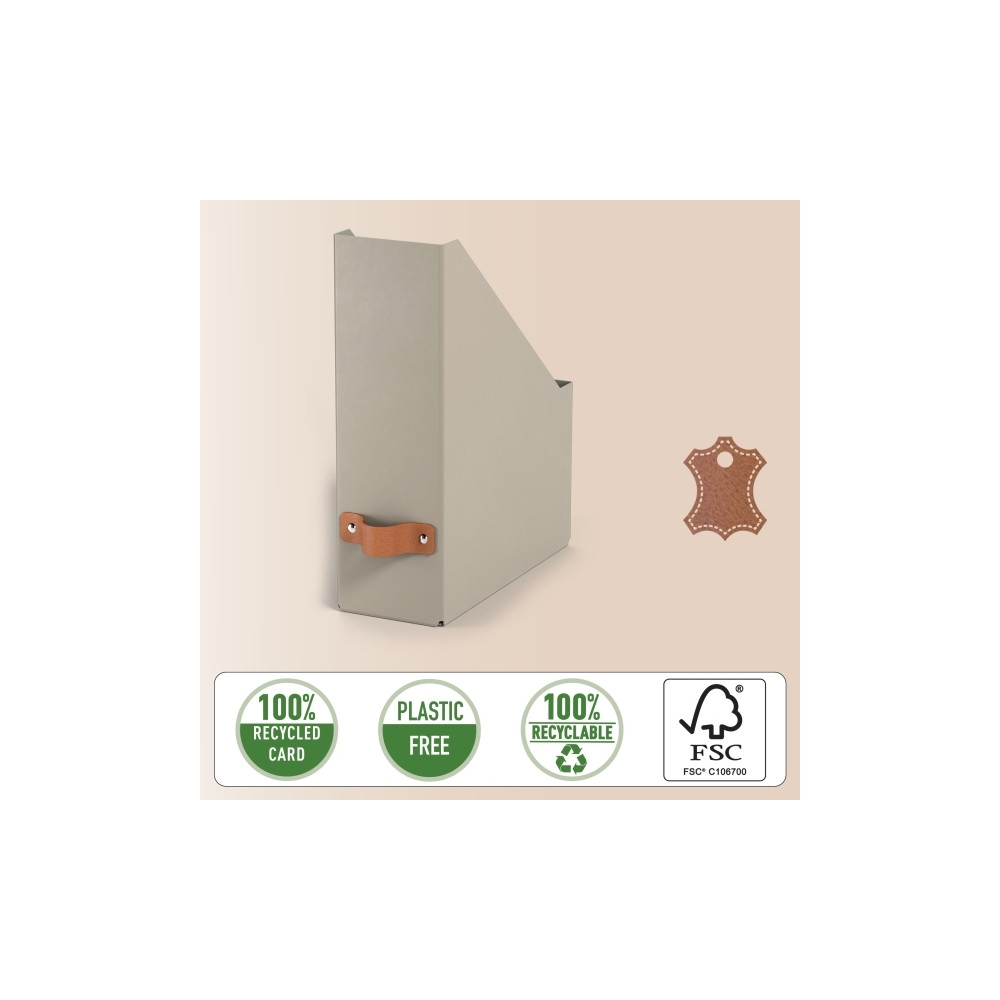 Produktbild för Leitz Puro tidningspärm, 100% återvunnen kartong, Beige