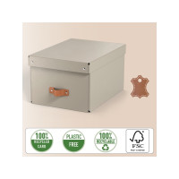 Produktbild för Leitz Puro förvaringslåda med lock, medium, 17 L, 100 % åter...