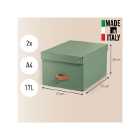 Produktbild för Leitz Puro förvaringslåda med lock, 17L, medium, 100% återvu...