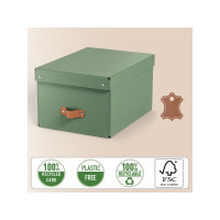 Produktbild för Leitz Puro förvaringslåda med lock, 17L, medium, 100% återvu...