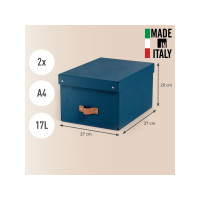 Produktbild för Leitz Puro förvaringslåda med lock, 17L, medium, 100% återvu...