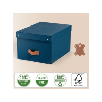 Produktbild för Leitz Puro förvaringslåda med lock, 17L, medium, 100% återvu...