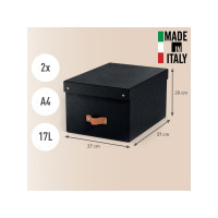 Produktbild för Leitz Puro förvaringslåda med lock, 17L, medium, 100% återvu...