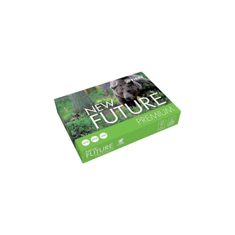 Produktbild för Skrivarpapper New Future Premium A4 vit 80g