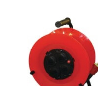 Produktbild för Mercodan 503800003, 25 m, Typ K, Svart, Röd, 4 AC-utgångar,...