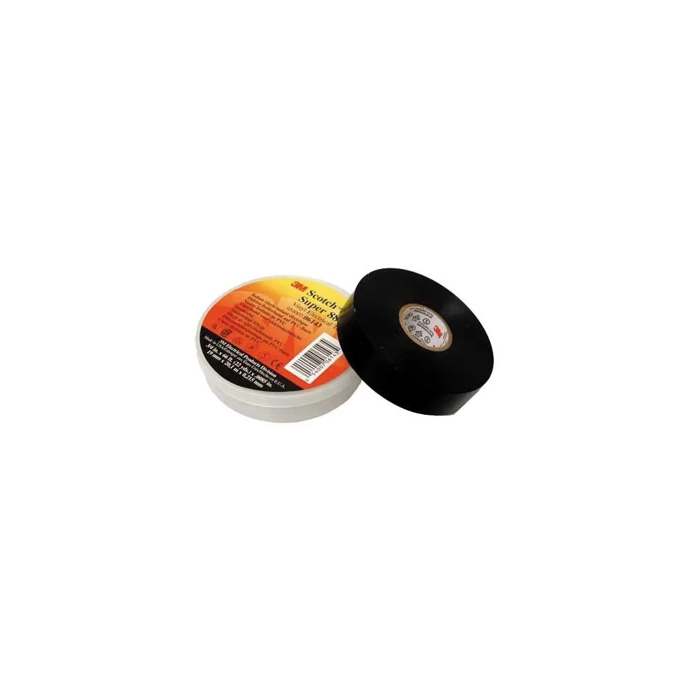 Produktbild för 3M Scotch® Super 88 vinyl tape sort 19mm x 6m x 0,22mm