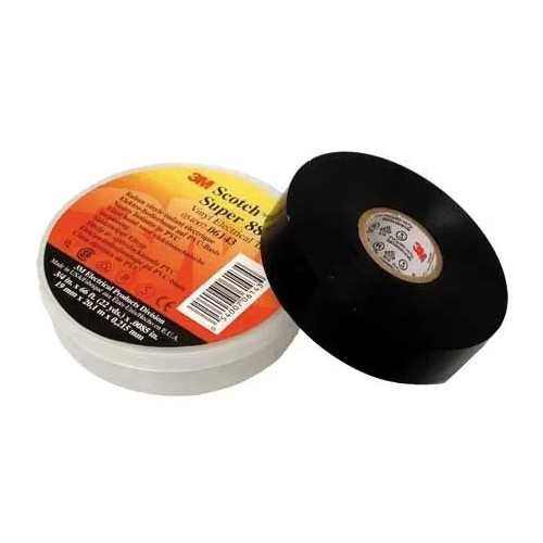 3M 3M Scotch® Super 88 vinyl tape sort 19mm x 6m x 0,22mm