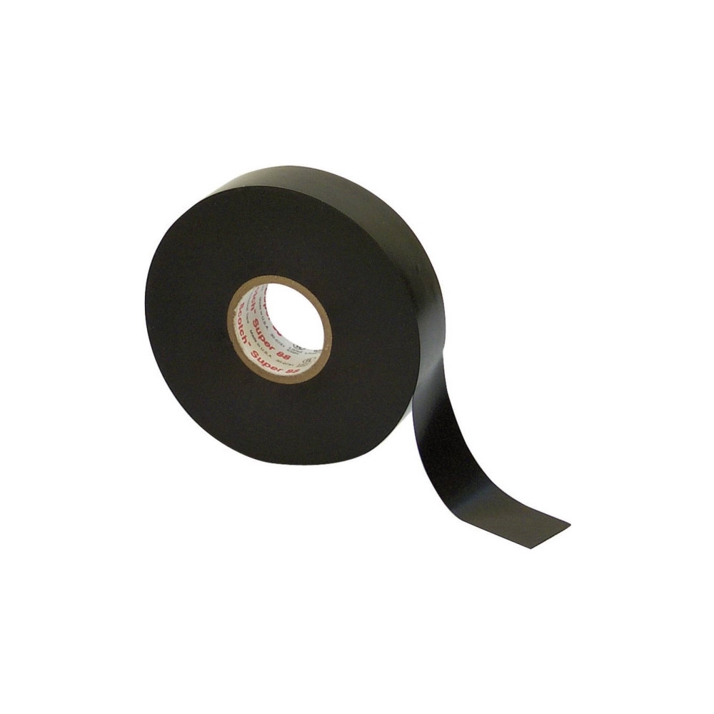 Produktbild för 3M Scotch® Super 88 vinyl tape sort 19mm x 6m x 0,22mm