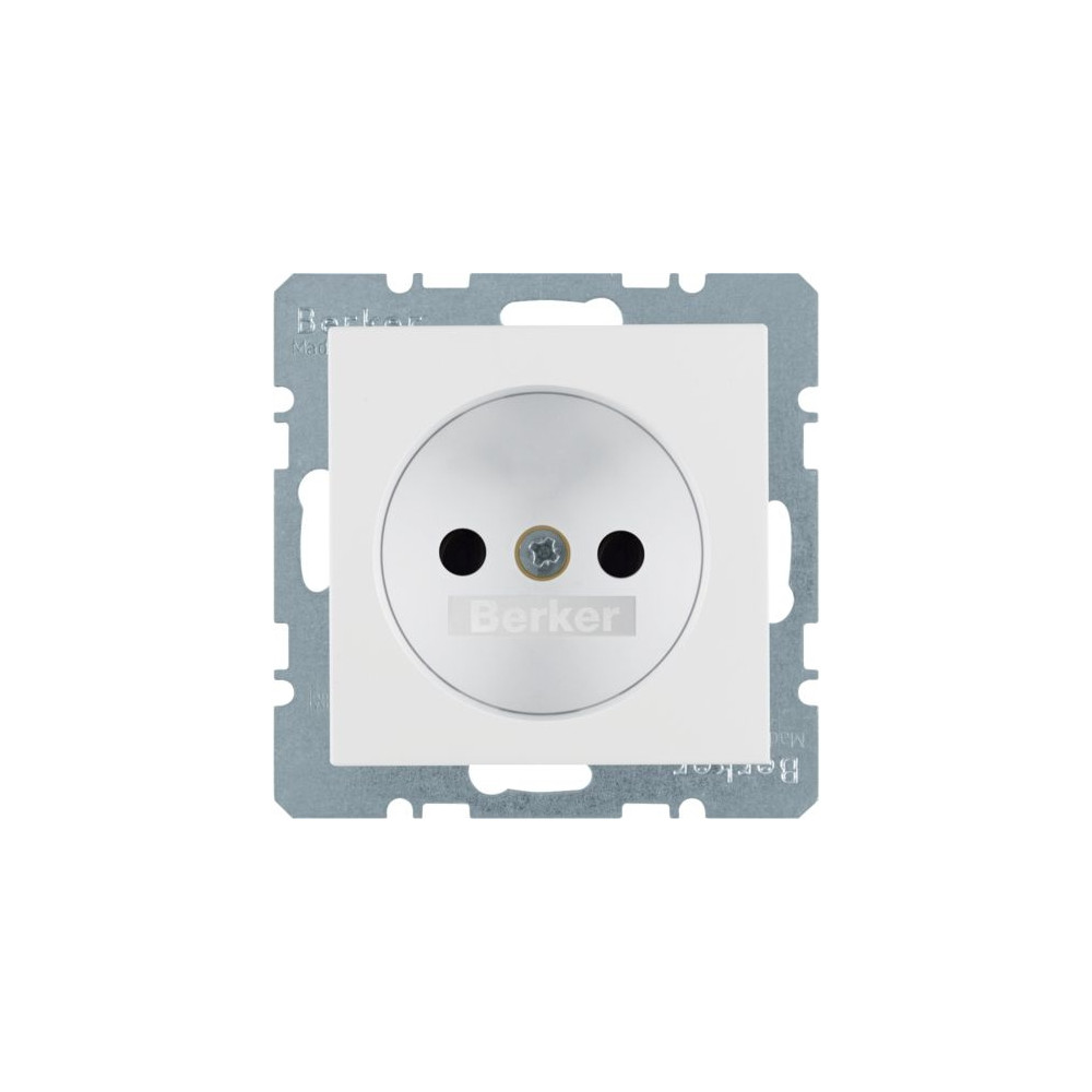Produktbild för Berker 6167331909, 2P, Vit, Termoplast, 250 V, 16 A, 50/60 h...