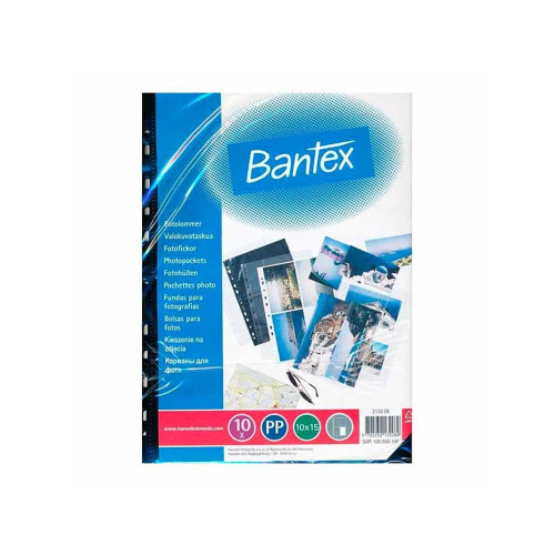 BANTEX Fotolommer Bantex 10x15 cm sort/klar
