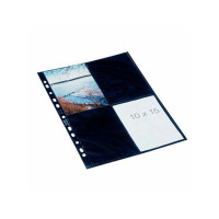 Produktbild för Fotolommer Bantex 10x15 cm sort/klar