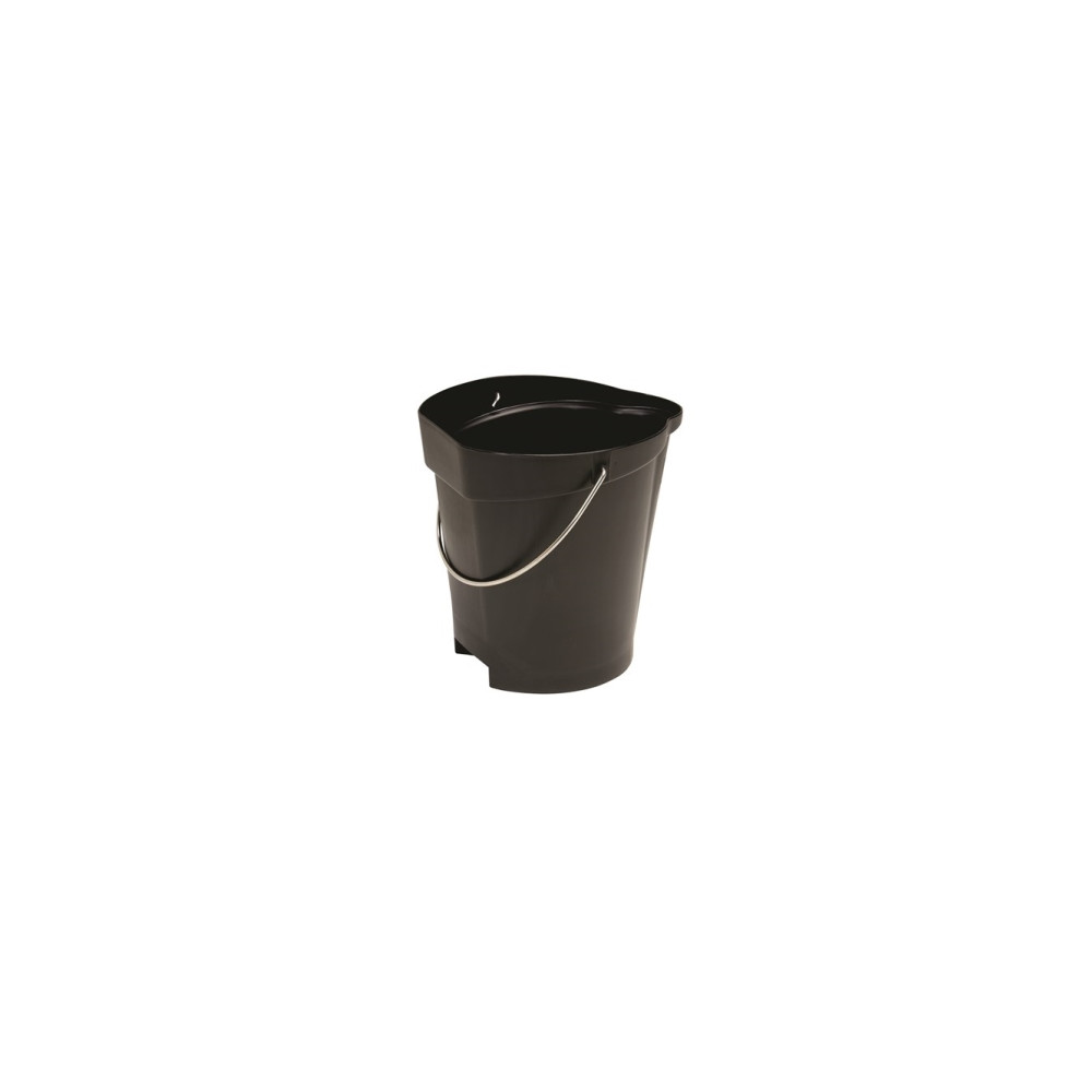Produktbild för Mathink, Vikan, 31,8x32,5 cm, 12 liter svart, PP/rostfritt s...