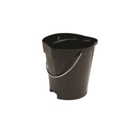 Produktbild för Mathink, Vikan, 31,8x32,5 cm, 12 liter svart, PP/rostfritt s...