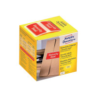 Produktbild för Avery Zweckform - leveransetikett - 38 x 20 mm - röd - folie - 1 rulle (rullar)