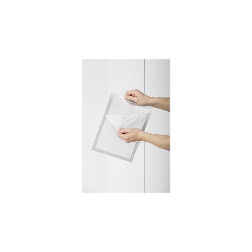 Produktbild för DURABLE DURAFRAME SUN - dokumenthållare - för A4 - dubbelsidig - silver (paket om 2)