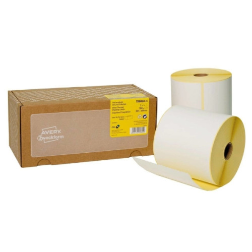 AVERY Avery TD8060-25, Vit, Självhäftande skrivaretikett, papper,...