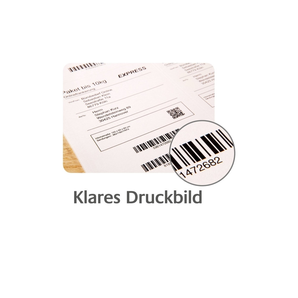 Produktbild för Avery TD8060-25, Vit, Självhäftande skrivaretikett, papper,...