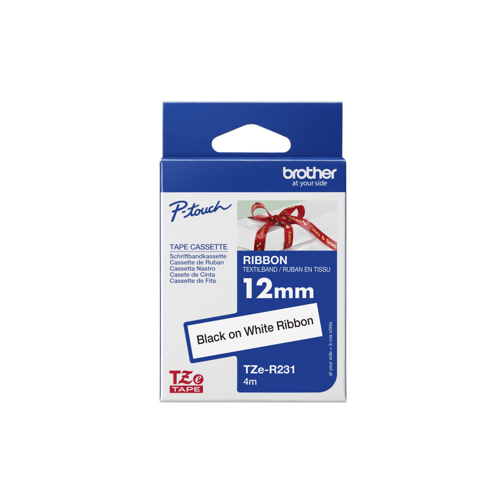 Produktbild för Brother TZe-R231 - bandtejp - 1 kassett(er) - Rulle (1,2 cm x 4 m)