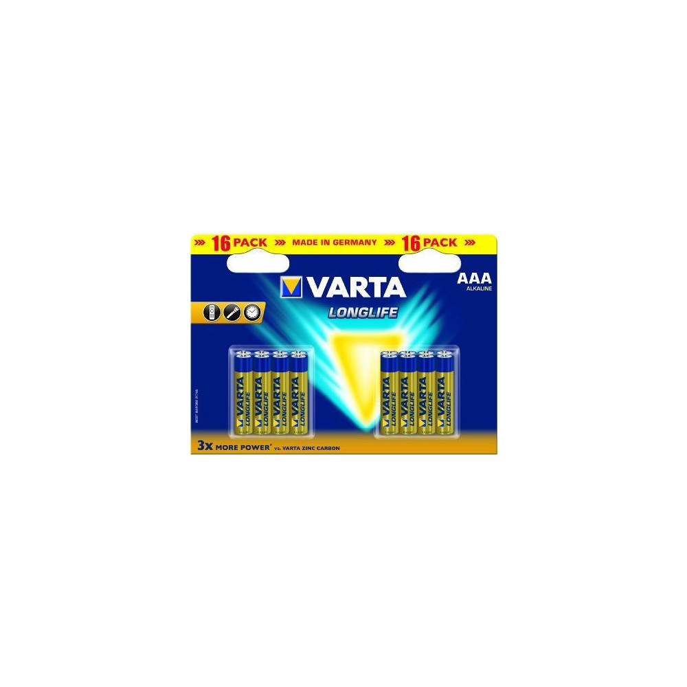 Produktbild för Varta BV-LL 16 AAA, Engångsbatteri, AAA, Alkalisk, 16 styck,...