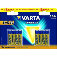 Produktbild för Varta BV-LL 16 AAA, Engångsbatteri, AAA, Alkalisk, 16 styck,...
