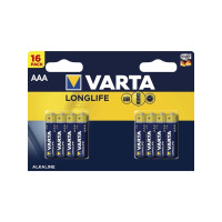 Produktbild för Varta BV-LL 16 AAA, Engångsbatteri, AAA, Alkalisk, 16 styck,...