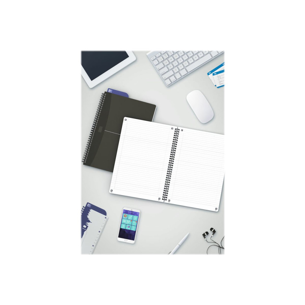 Produktbild för Oxford ESSENTIALS - anteckningsblock - B5 - 90 ark (paket om 5)
