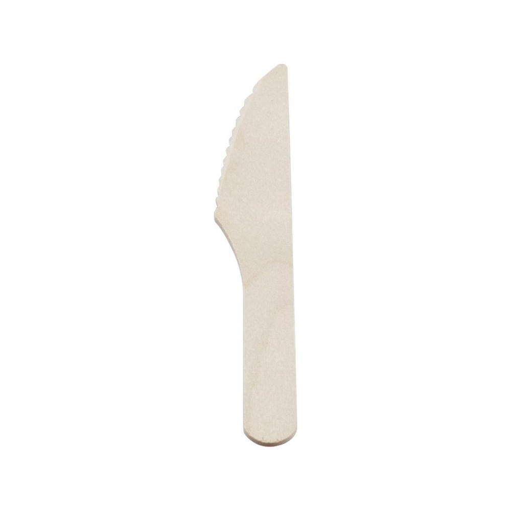 Produktbild för Kniv 165 mm obehandlat trä, 100 st/ps