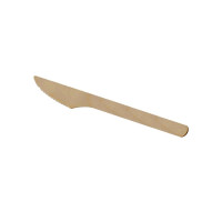Produktbild för Kniv 165 mm obehandlat trä, 100 st/ps
